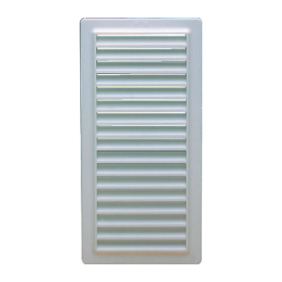 REJILLA VENTILACIÓN 12X24,5CM PLÁSTICO BLANCA JAR A-200