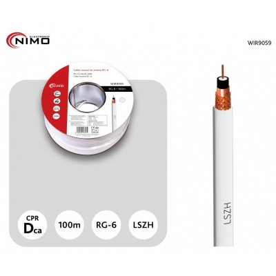 CABLE COAXIAL ANTENA TV HQ LTE RG-6 COBRE (€/M)
