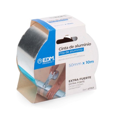CINTA ADHESIVA ALUMINIO PLATA 50MMX10MTS