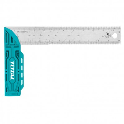 ESCUADRA ÁNGULO MILIMETRADA 300MM INOXIDABLE TOTAL