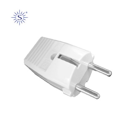 CLAVIJA MACHO 2P+T 16A Ø4,8MM BLANCO SOLERA 6428