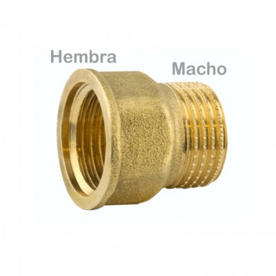 RACOR MARSELLA LATÓN MACHO-HEMBRA 3/4"