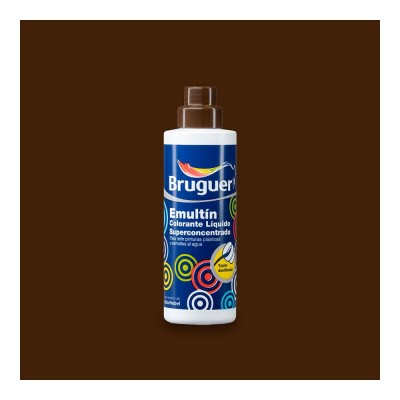 COLORANTE LÍQUIDO SUPERCONCENTRADO AL AGUA BRUGUER EMULTÍN PARDO 50ML