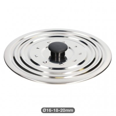 TAPADERA UNIVERSAL INOXIDABLE Ø21CM SARTENES Ø16-18-20CM
