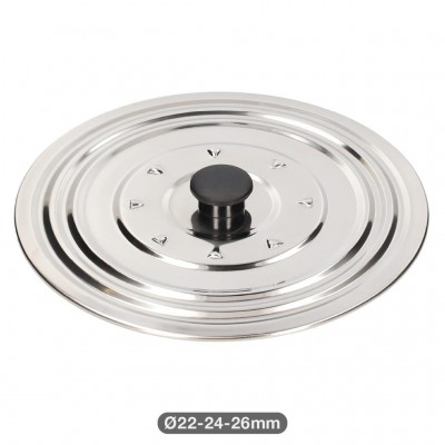 TAPADERA UNIVERSAL INOXIDABLE Ø27CM SARTENES Ø22-24-26CM