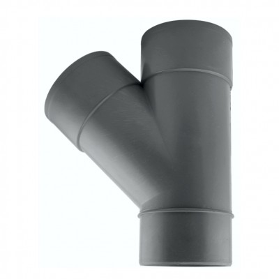 DERIVACIÓN SIMPLE "Y" PVC 45º M-H-H 110MM