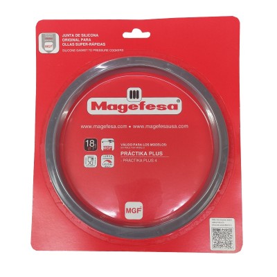 JUNTA OLLA PRESIÓN RÁPIDA MAGEFESA PRACTIKA PLUS Ø18CMS SILICONA