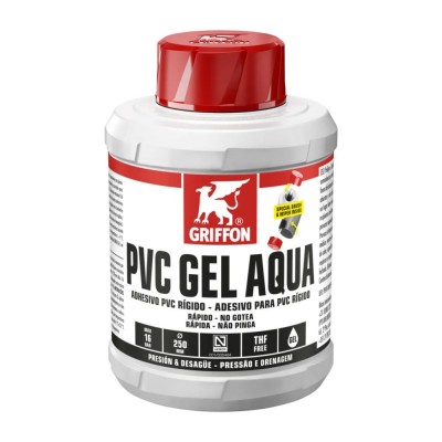 PEGAMENTO PVC PRESIÓN Y DESAGÜE 500ML GRIFFON GEL AQUA