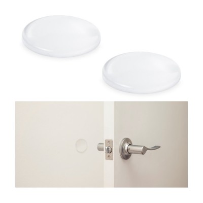 TOPE PUERTA ADHESIVO TRANSPARENTE PARA PARED Ø40X8MM 2UDS INOFIX 2451-0