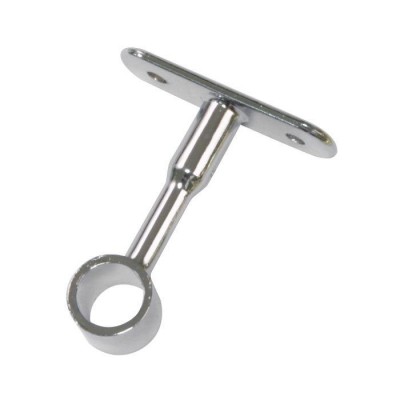SOPORTE TUBO ARMARIO REDONDO Ø19MM PARA TECHO CROMO