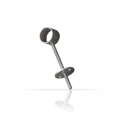 SOPORTE TUBO ARMARIO REDONDO Ø19MM TECHO REGULABLE ZINC