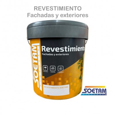 PINTURA FACHADA SOETAM S-5000 BLANCA 8L EXTERIOR