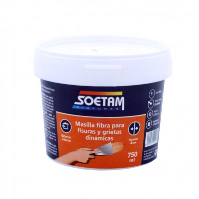 MASILLA EMPLASTE FLEXIBLE CON FIBRA 750ML SOETAM
