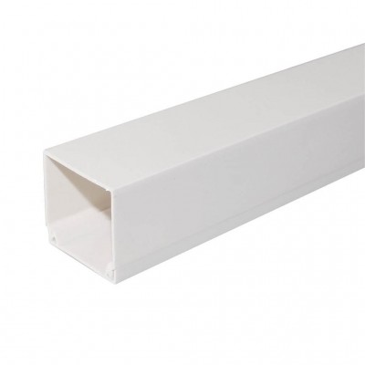 CANALETA CABLE 25X25MM 2M BLANCA FIJACIÓN TORNILLOS