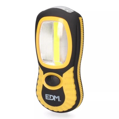 LINTERNA LED EDM XL WORK FORCE DOBLE FUNCIÓN GANCHO + IMAN 3 X AAA (PILAS INCLUIDAS)