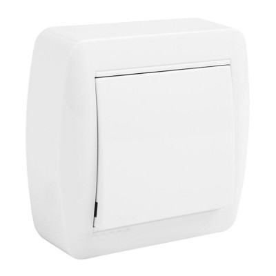 CONMUTADOR SUPERFICIE 10A 250V BLANCO SOLERA MURAL MUR02U