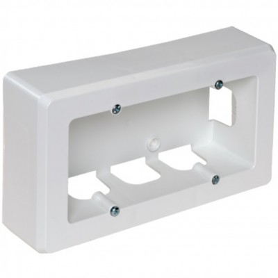 CAJA MECANISMO SUPERFICIE 2 ELEMENTOS BLANCO SOLERA 92