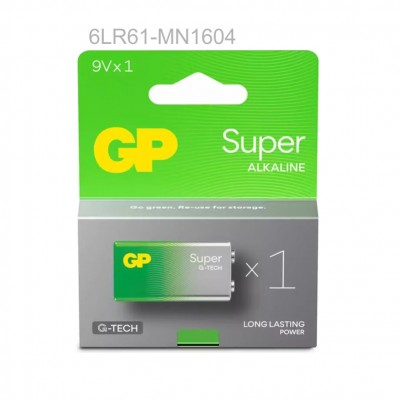 PILA GP ALCALINA 9V 6LR61/MN1604