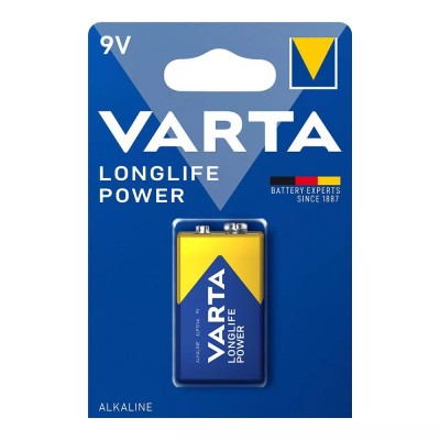 PILA VARTA ALCALINA LONGLIFE POWER 9V 6LR61/MN1604
