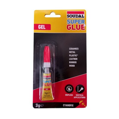 ADHESIVO SUPER GLUE GEL 3G SOUDAL