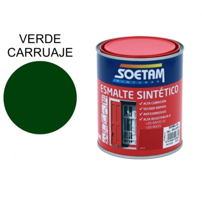 SOETAM ESMALTE SINTÉTICO VERDE CARRUAJE BRILLANTE 250ML