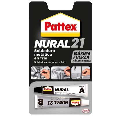 ADHESIVO PATTEX NURAL 21 SOLDADURA METÁLICA EN FRIO