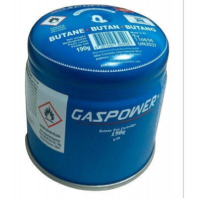 CARTUCHO GAS BUTANO 190G GASPOWER