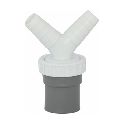TOMA DOBLE ELECTRODOMÉSTICOS 40X11/2" PVC ENCOLAR