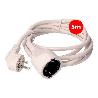 PROLONGADOR 5M MANGUERA 3X1,5MM² 16A BLANCA EDM