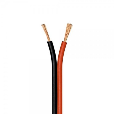 CABLE PARALELO AUDIO 2X1MM NEGRO-ROJO (€/M)