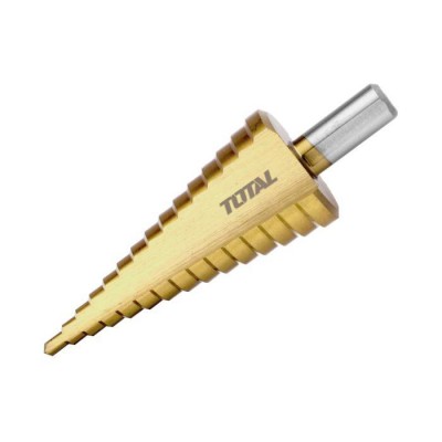 BROCA CÓNICA ESCALONADA HSS TITANIO Ø4-32MM TOTAL TAC43201