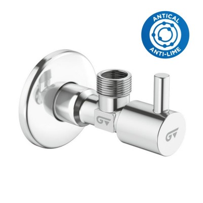 VÁLVULA ESCUADRA ANTICAL 1/2"X3/8" MANDO LATÓN GENEBRE 3094Z 04 03
