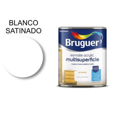 BRUGUER ESMALTE ACRÍLICO BLANCO SATINADO 250ML