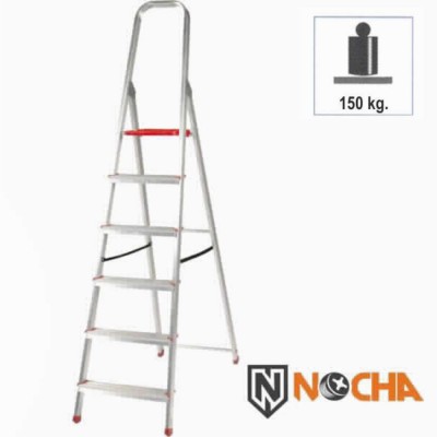 ESCALERA ALUMINIO 5 PELDAÑOS DOMÉSTICA