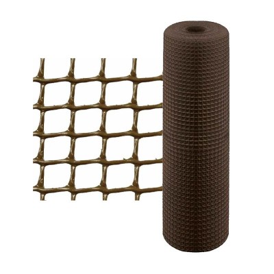 MALLA PLÁSTICO MARRÓN 10X10MM ANCHO 1M (€/M)