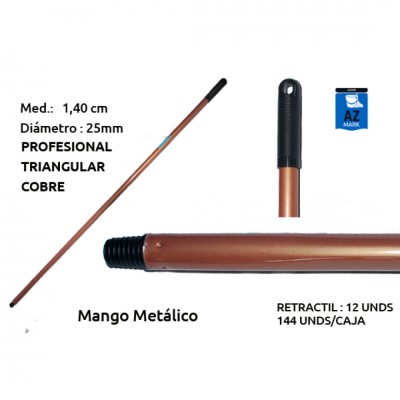 PALO ESCOBA PROFESIONAL 25X140CM TRIANGULAR