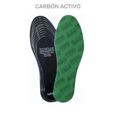 PLANTILLAS CALZADO CARBÓN ACTIVO 36-46 AZMARK