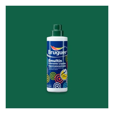 COLORANTE LÍQUIDO SUPERCONCENTRADO AL AGUA BRUGUER EMULTÍN VERDE ESMERALDA 50ML