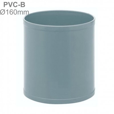 MANGUITO UNIÓN PVC 160MM H-H CORREDIZO SIN TOPE