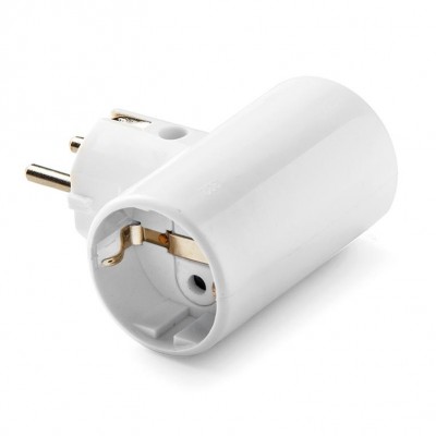 ADAPTADOR 2 TOMAS 2P+T 16A CERÁMICA FAMATEL 1302