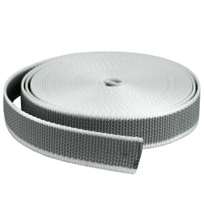 CINTA PERSIANA 22MM GRIS/BLANCA ROLLO 5M
