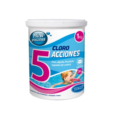 CLORO 5 ACCIONES 1KG + REGALO CLORADOR TAMAR