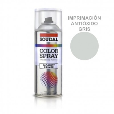 PINTURA SPRAY SOUDAL IMPRIMACIÓN ANTIÓXIDO GRIS 400ML