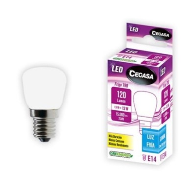 BOMBILLA LED FRIGO E14 1,5W 5000K 120LM CEGASA