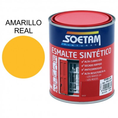 SOETAM ESMALTE SINTÉTICO AMARILLO MEDIO BRILLANTE 750ML