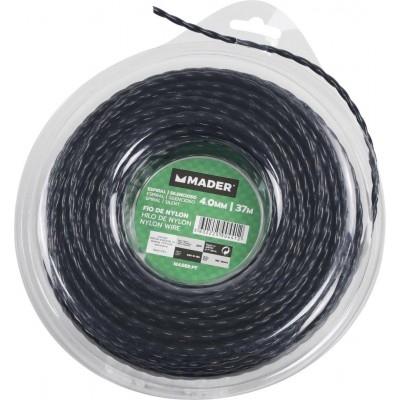 HILO DESBROZADORAS RECORTABORDES NYLON ESPIRAL 4MM 37M MADER