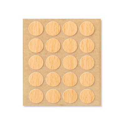 TAPÓN TAPA TORNILLOS ADHESIVO Ø13MM 20UDS HAYA