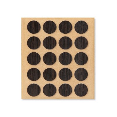 TAPÓN TAPA TORNILLOS ADHESIVO Ø13MM 20UDS WENGUÉ
