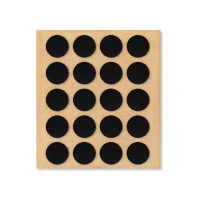TAPÓN TAPA TORNILLOS ADHESIVO Ø13MM 20UDS NEGRO