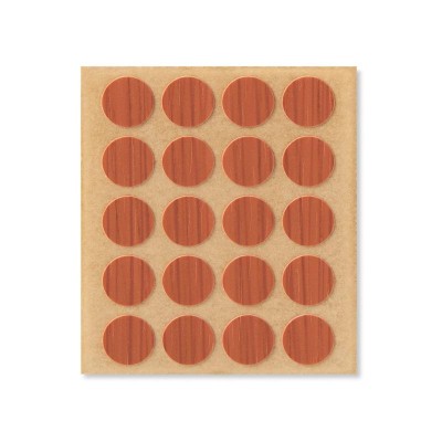 TAPÓN TAPA TORNILLOS ADHESIVO Ø13MM 20UDS CEREZO